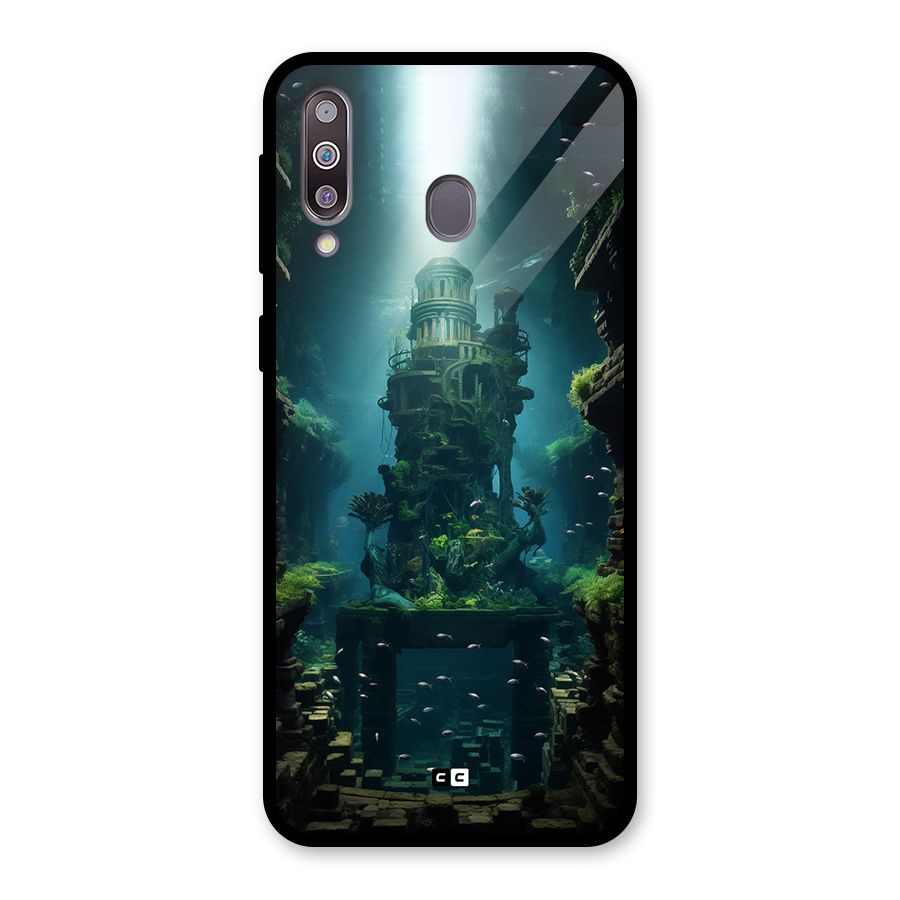 World Under Water Glass Back Case for Galaxy M30