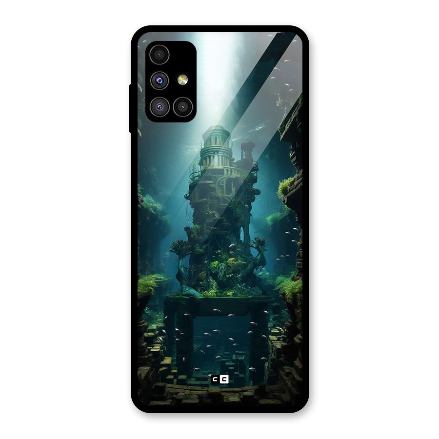 World Under Water Glass Back Case for Galaxy M51