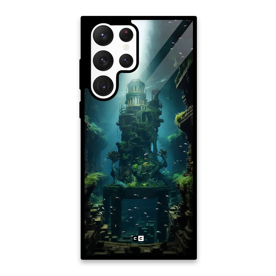 World Under Water Glass Back Case for Galaxy S22 Ultra 5G