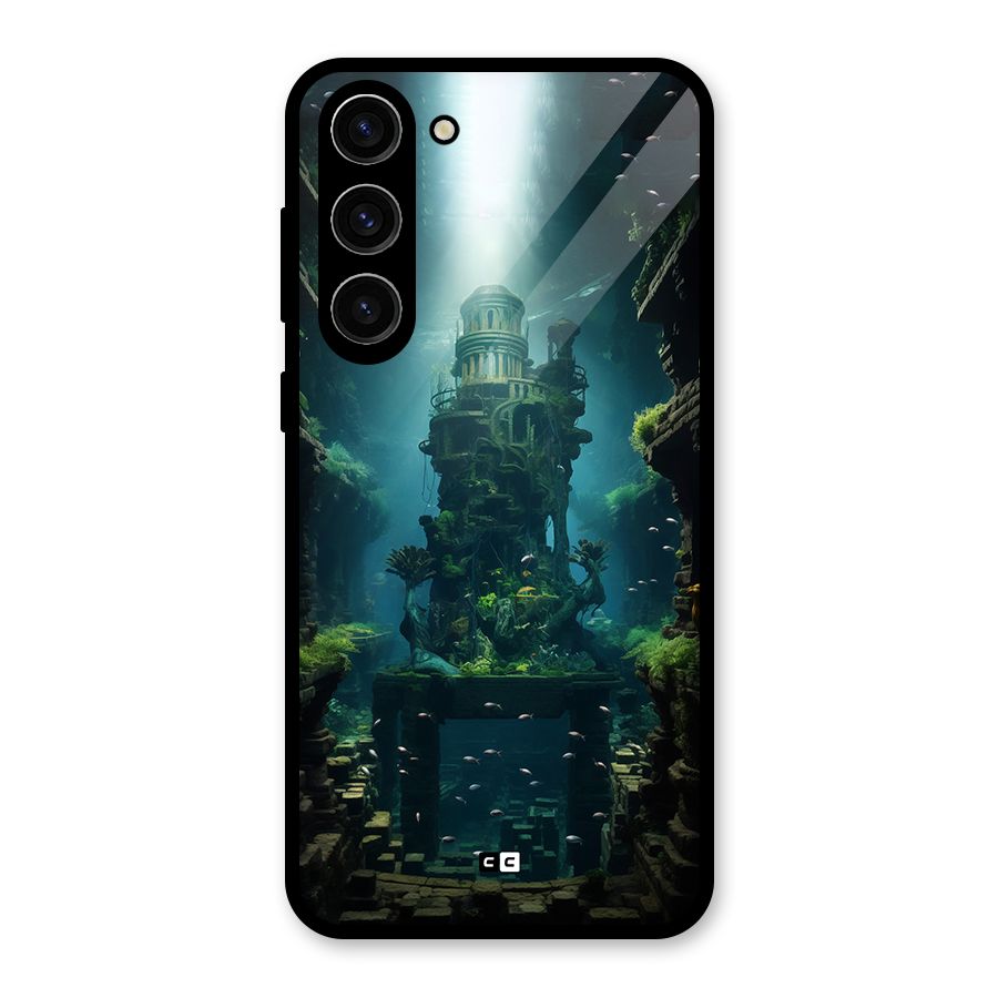 World Under Water Glass Back Case for Galaxy S23 Plus
