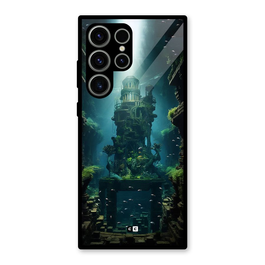 World Under Water Glass Back Case for Galaxy S23 Ultra