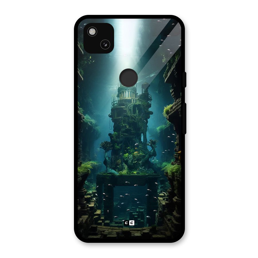 World Under Water Glass Back Case for Google Pixel 4a