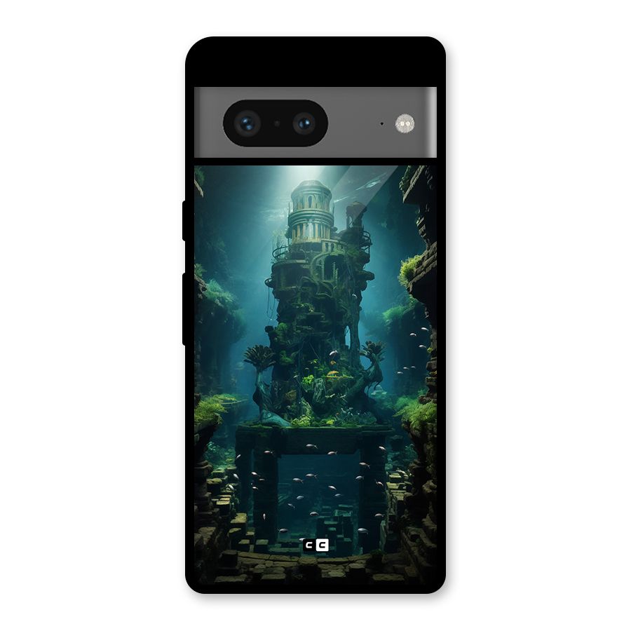 World Under Water Glass Back Case for Google Pixel 7