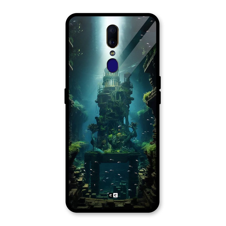 World Under Water Glass Back Case for Oppo F11