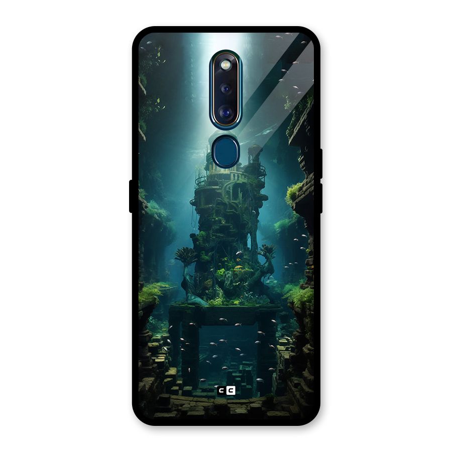 World Under Water Glass Back Case for Oppo F11 Pro
