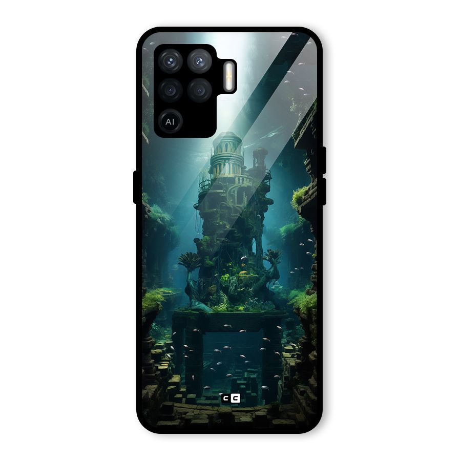World Under Water Glass Back Case for Oppo F19 Pro