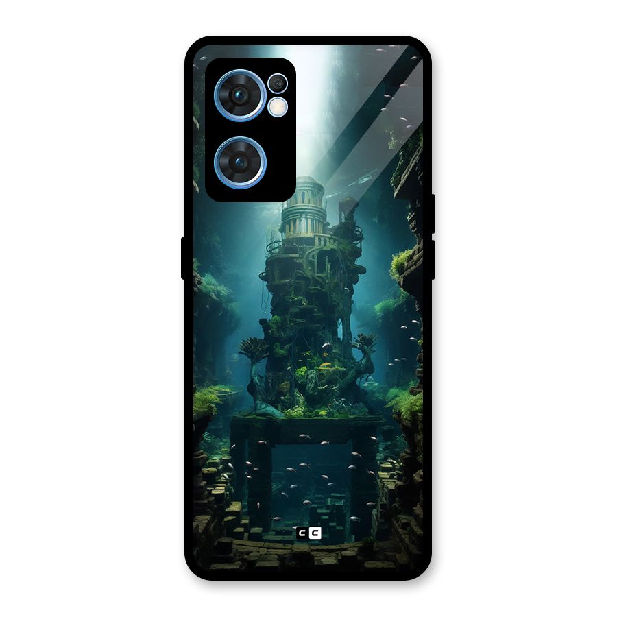 World Under Water Glass Back Case for Oppo Reno7 5G