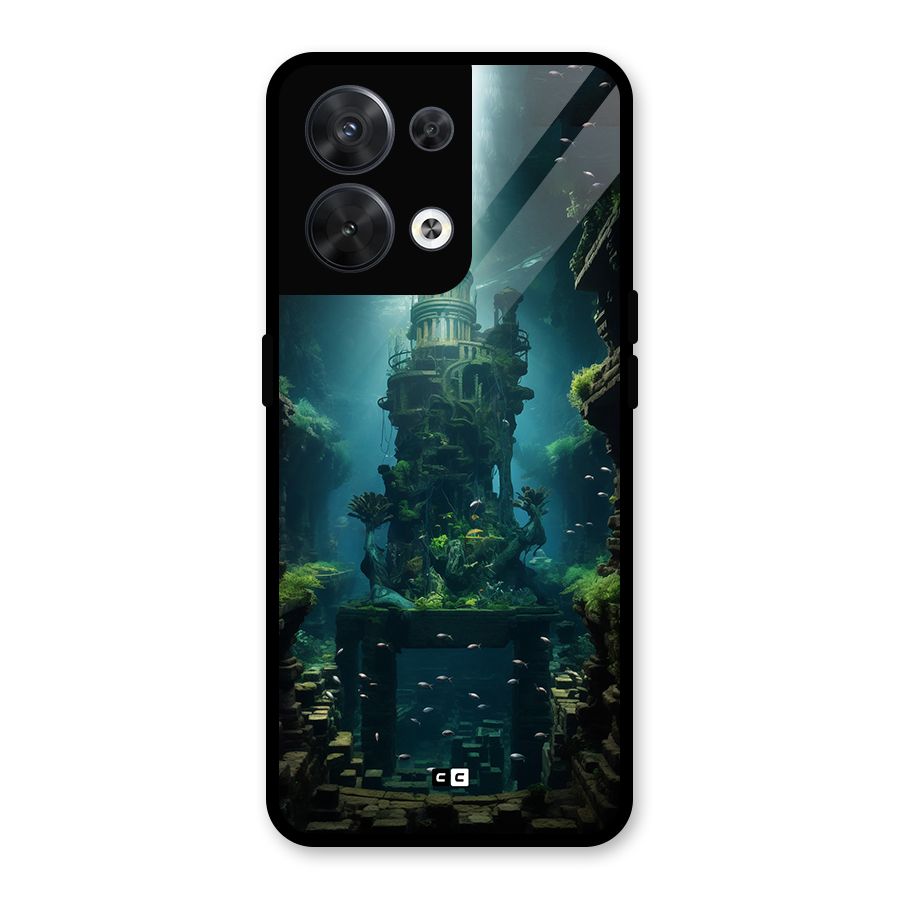 World Under Water Glass Back Case for Oppo Reno8 5G