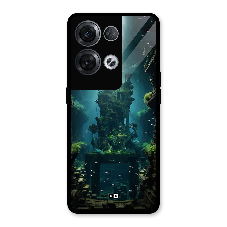 World Under Water Glass Back Case for Oppo Reno8 Pro 5G