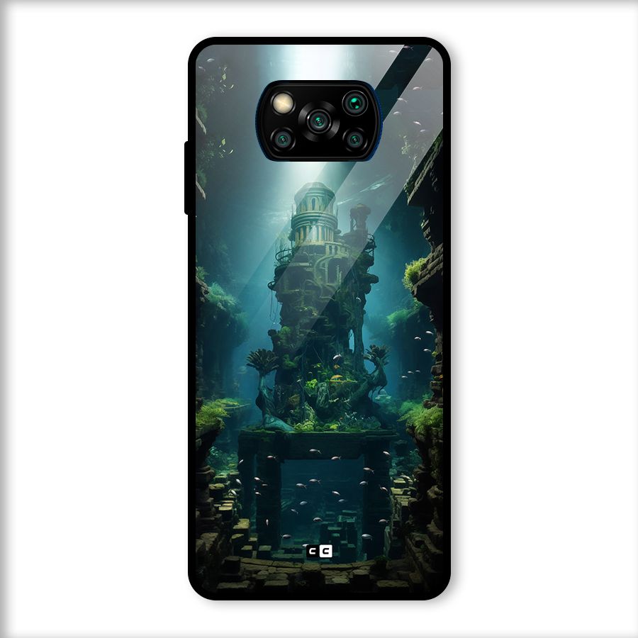 World Under Water Glass Back Case for Poco X3