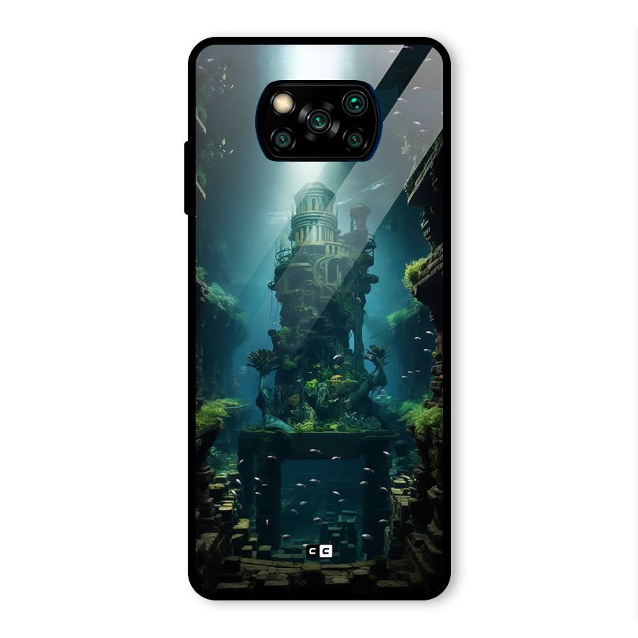 World Under Water Glass Back Case for Poco X3 Pro