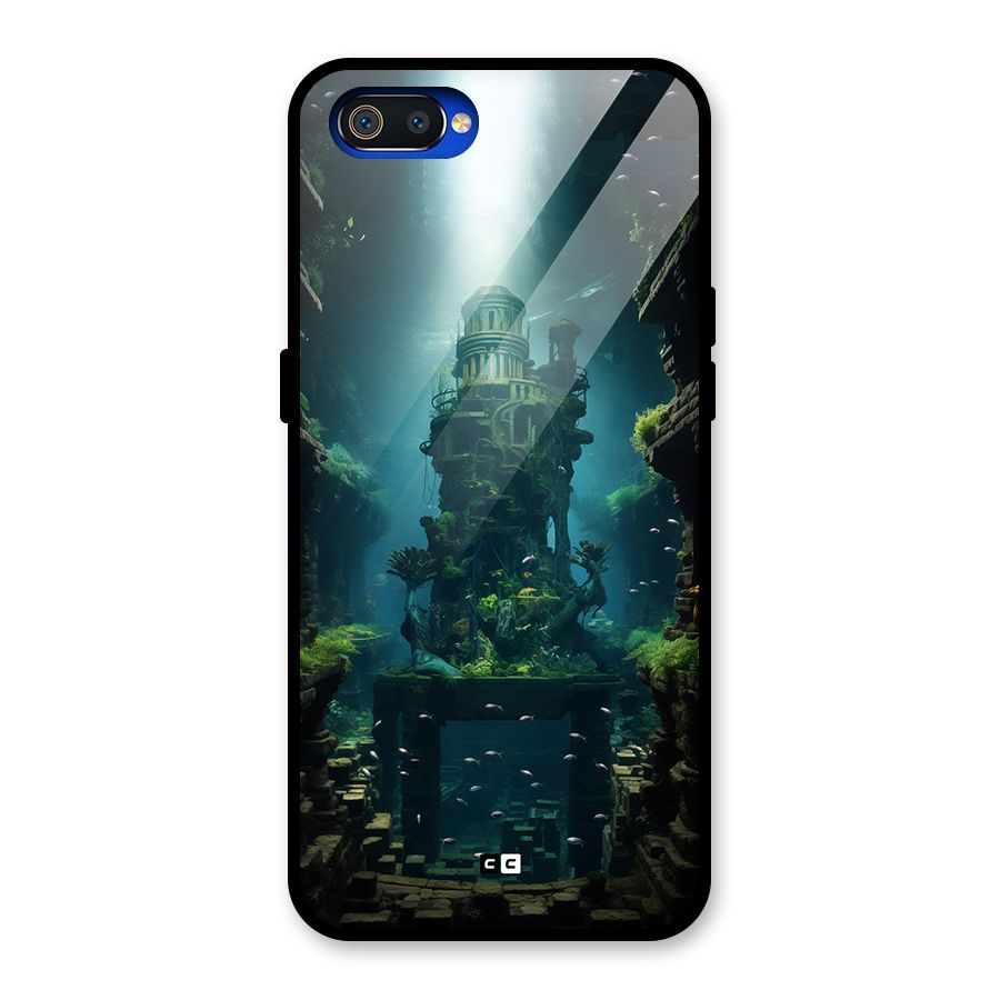 World Under Water Glass Back Case for Realme C2