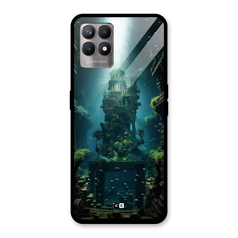 World Under Water Glass Back Case for Realme Narzo 50