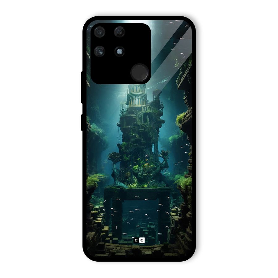 World Under Water Glass Back Case for Realme Narzo 50A