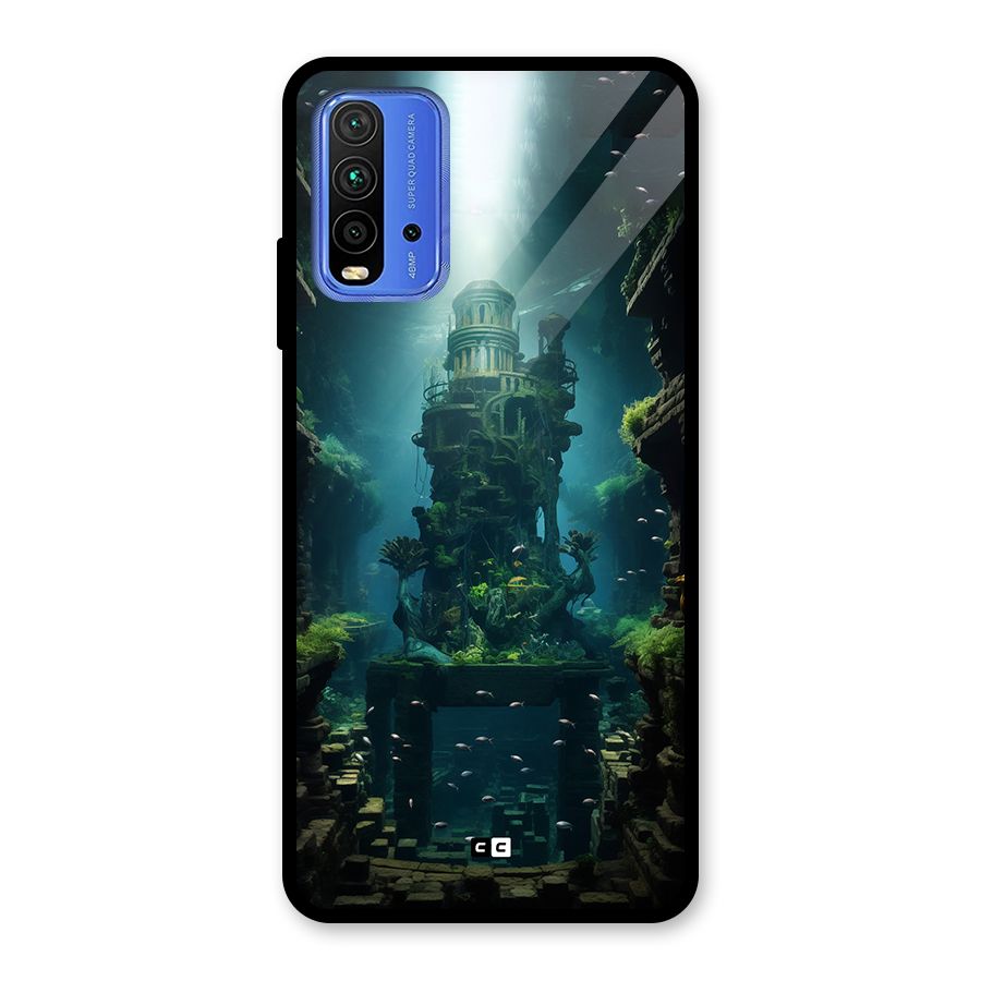 World Under Water Glass Back Case for Redmi 9 Power
