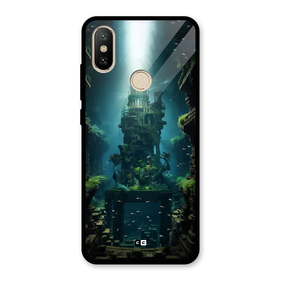 World Under Water Glass Back Case for Redmi A2