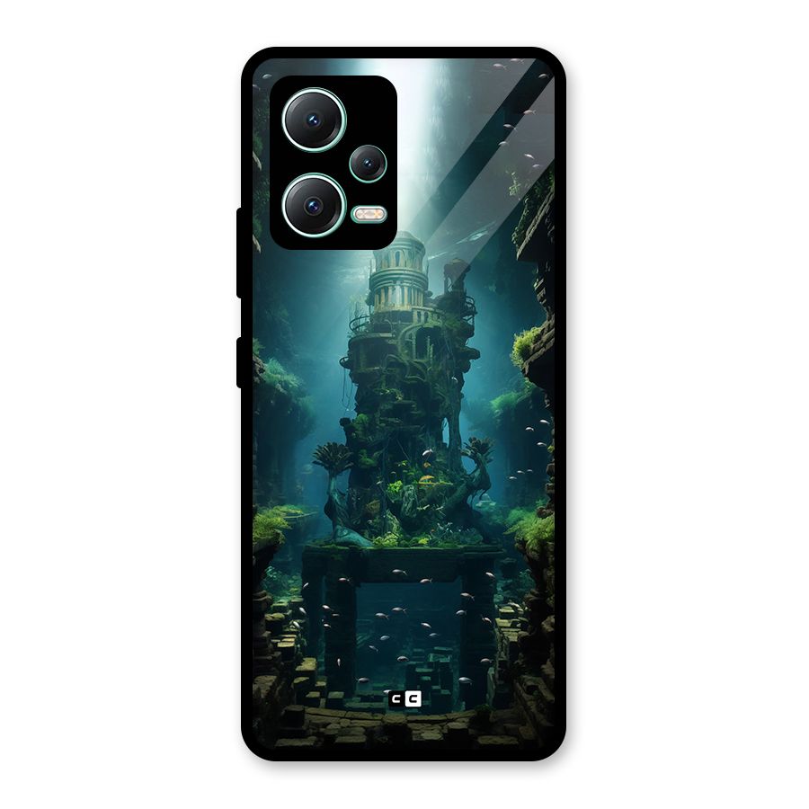 World Under Water Glass Back Case for Redmi Note 12 5G