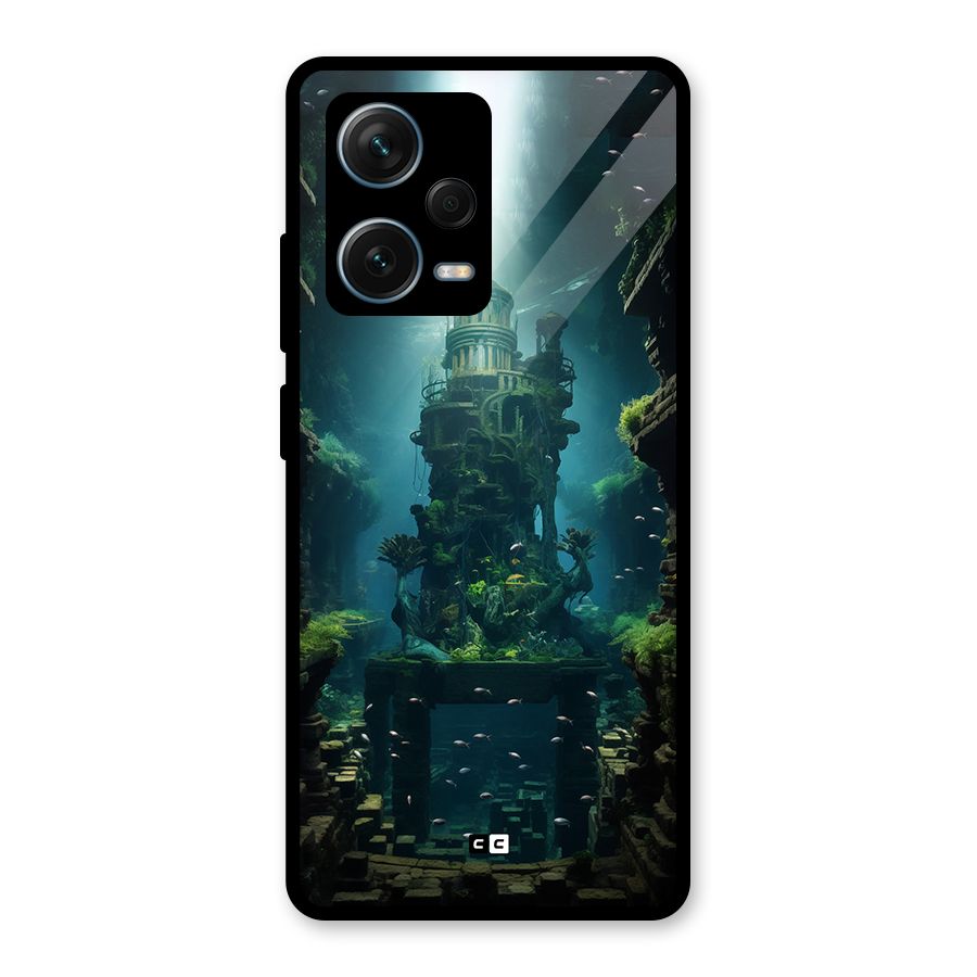 World Under Water Glass Back Case for Redmi Note 12 Pro Plus 5G
