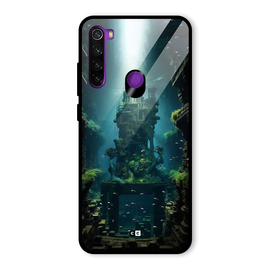World Under Water Glass Back Case for Redmi Note 8