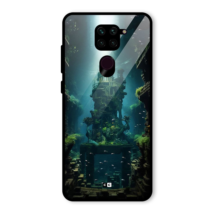 World Under Water Glass Back Case for Redmi Note 9