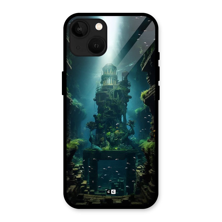 World Under Water Glass Back Case for iPhone 13