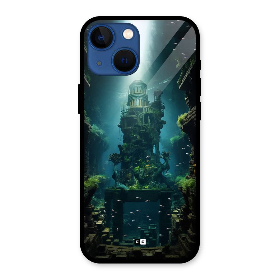 World Under Water Glass Back Case for iPhone 13 Mini
