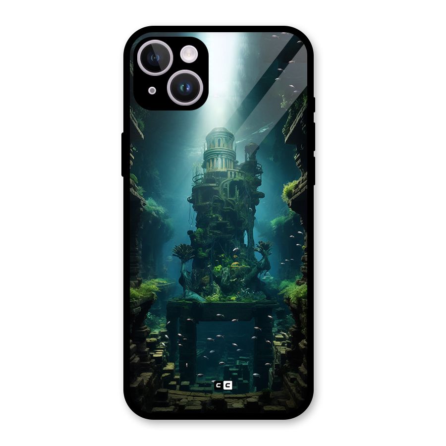 World Under Water Glass Back Case for iPhone 14 Plus