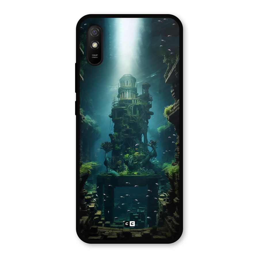 World Under Water Metal Back Case for Redmi 9a