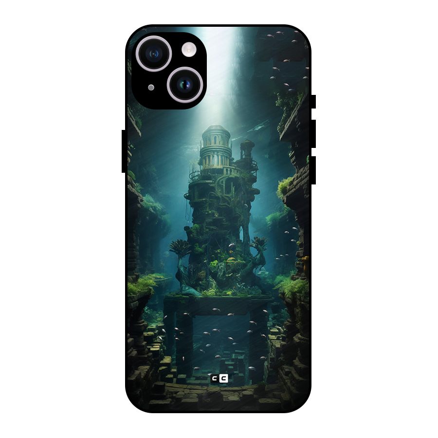 World Under Water Metal Back Case for iPhone 14 Plus