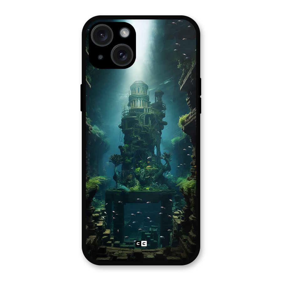 World Under Water Metal Back Case for iPhone 15 Plus