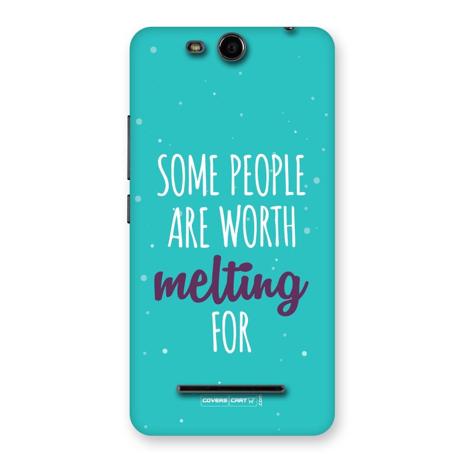 Worth Melting For Back Case for Micromax Canvas Juice 3 Q392