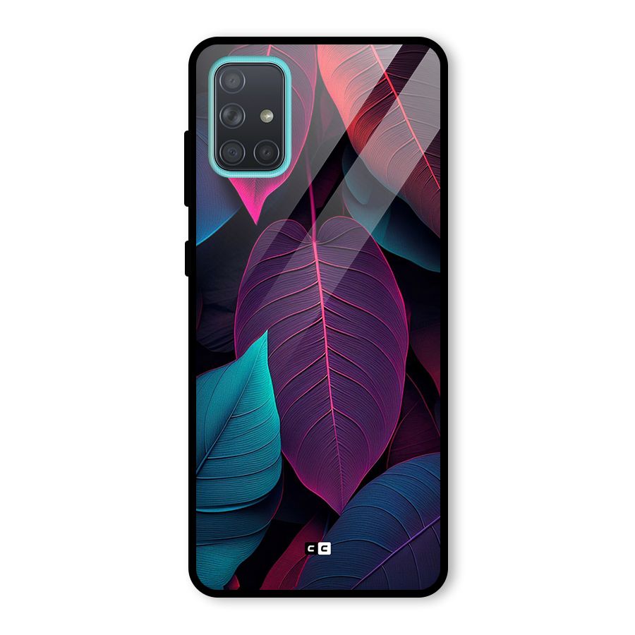 Wow Leaves Glass Back Case for Galaxy A71