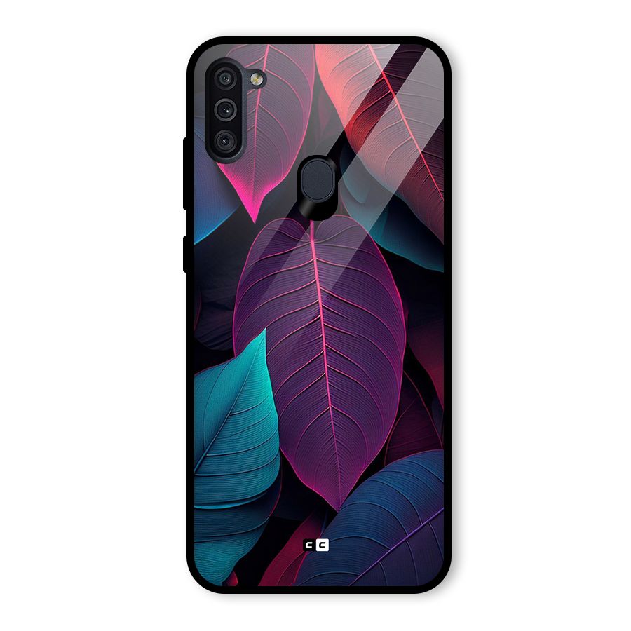 Wow Leaves Glass Back Case for Galaxy M11