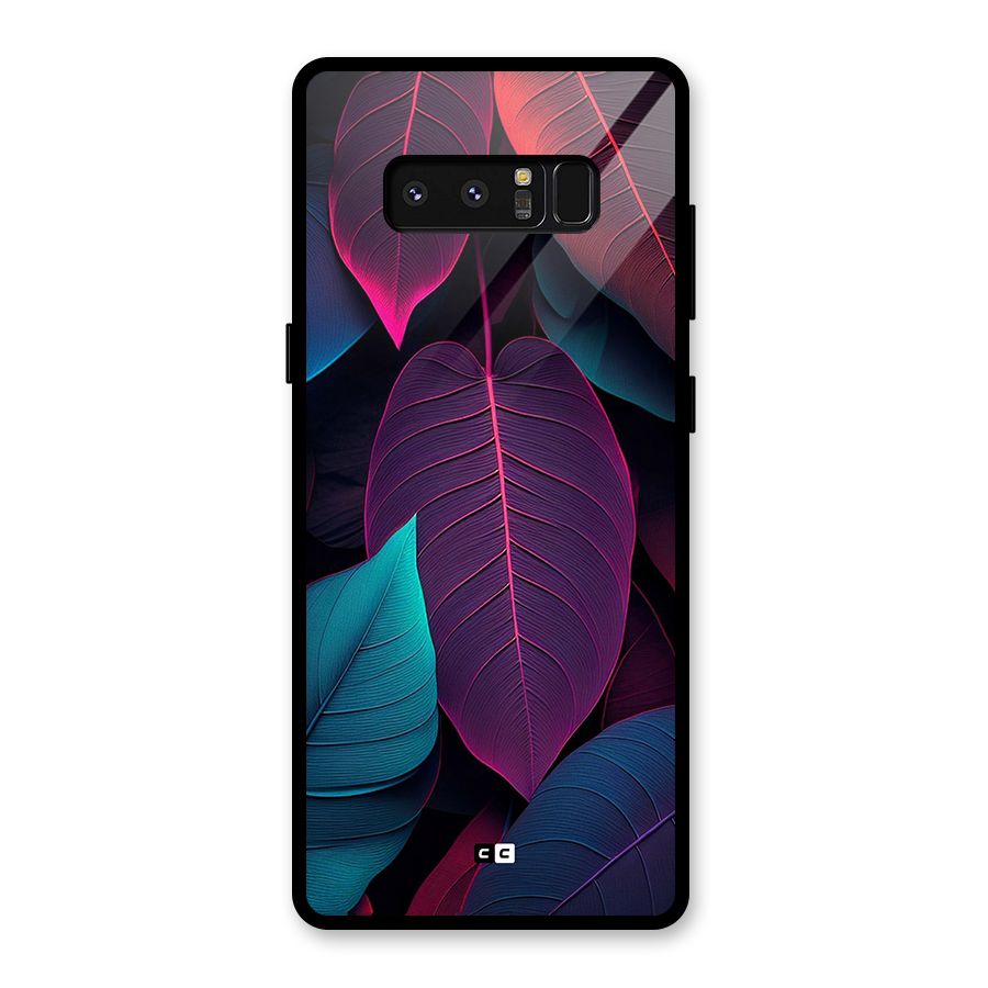 Wow Leaves Glass Back Case for Galaxy Note 8