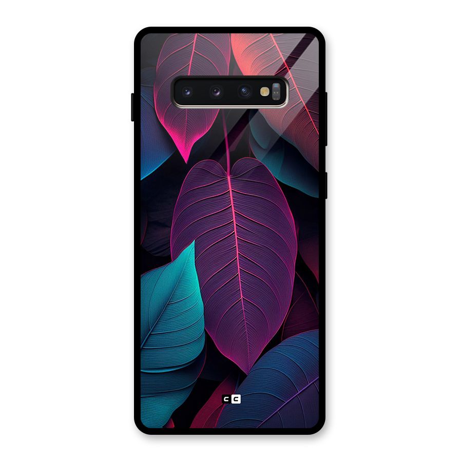 Wow Leaves Glass Back Case for Galaxy S10 Plus