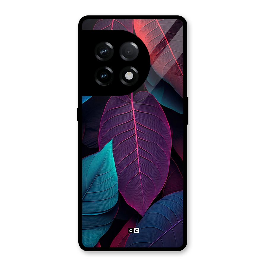 Wow Leaves Glass Back Case for OnePlus 11R