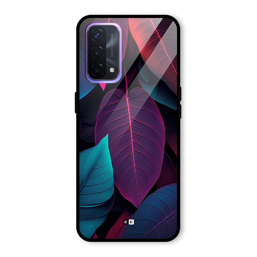 Wow Leaves Glass Back Case for Oppo A74 5G