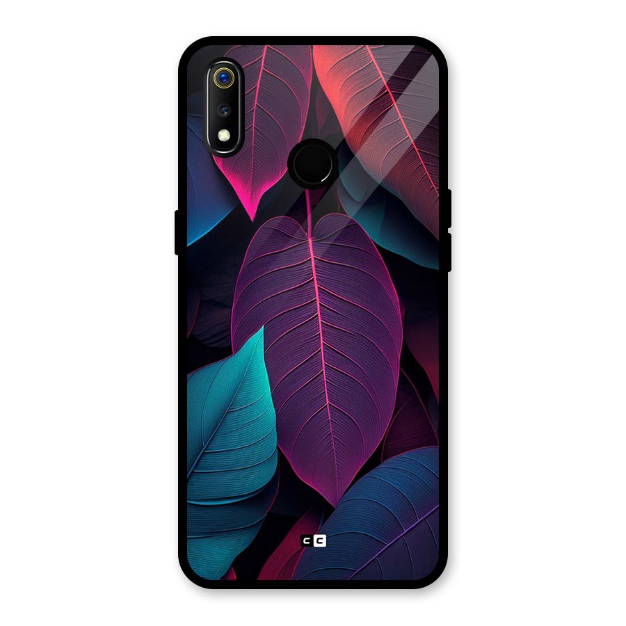 Wow Leaves Glass Back Case for Realme 3i