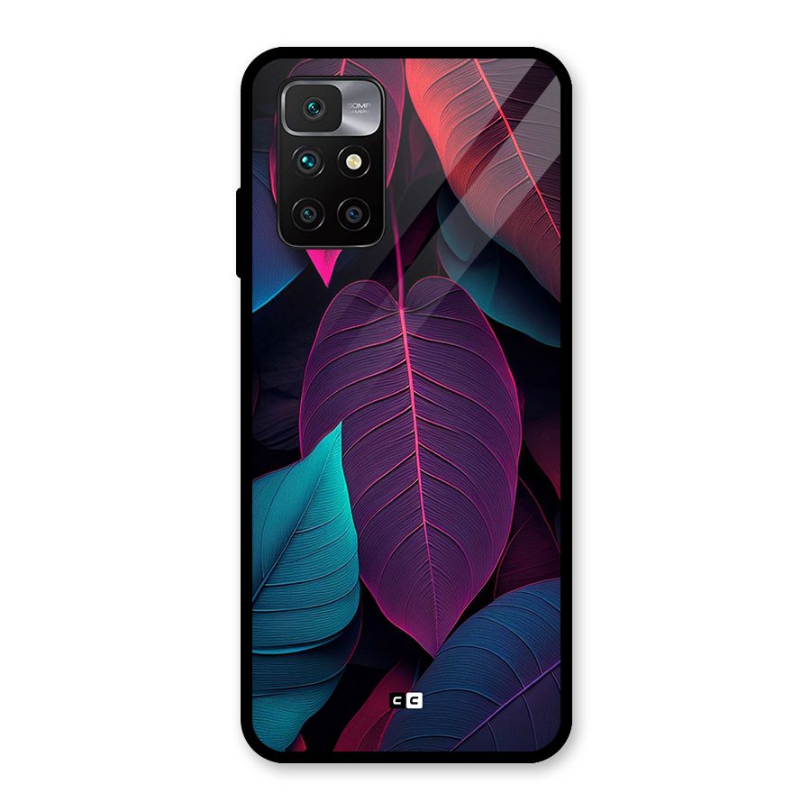 Wow Leaves Glass Back Case for Redmi 10 Prime