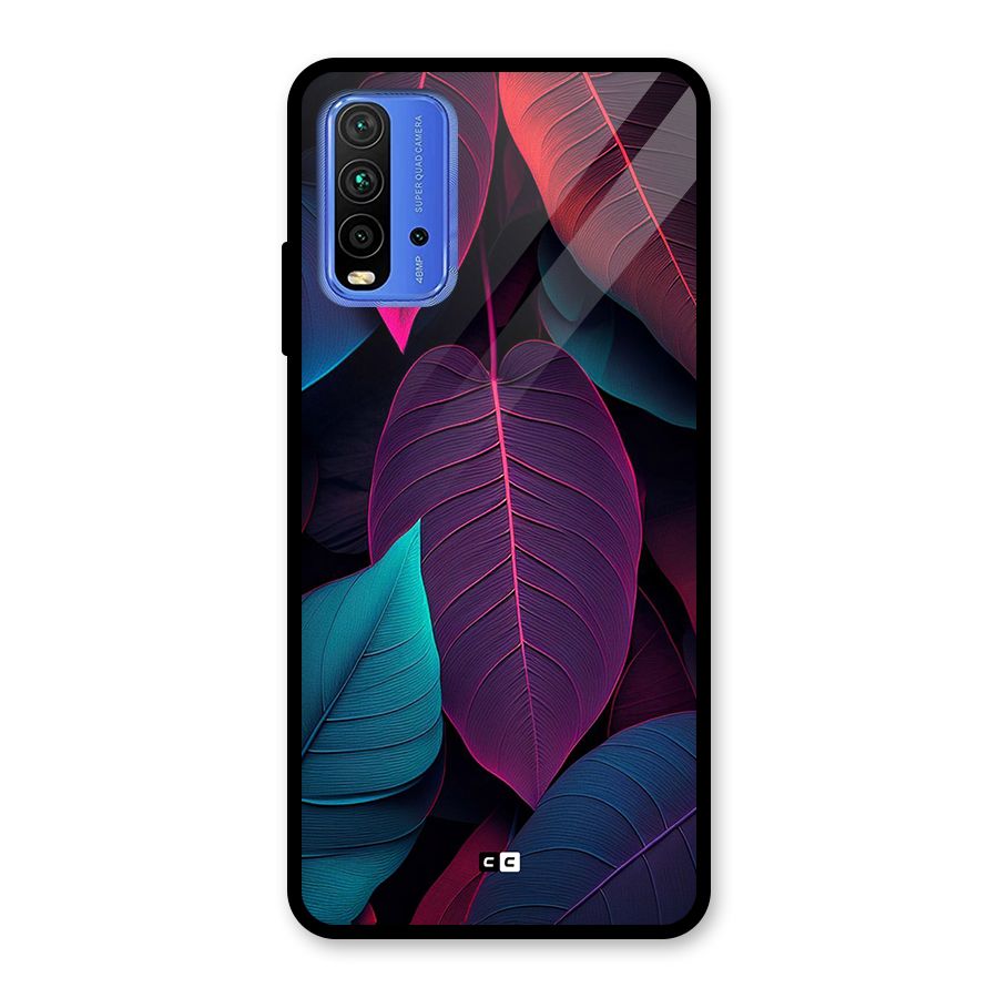 Wow Leaves Glass Back Case for Redmi 9 Power