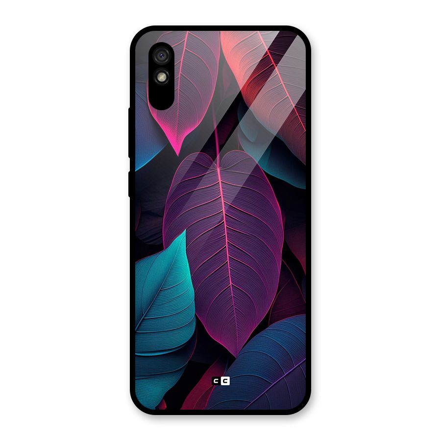 Wow Leaves Glass Back Case for Redmi 9i