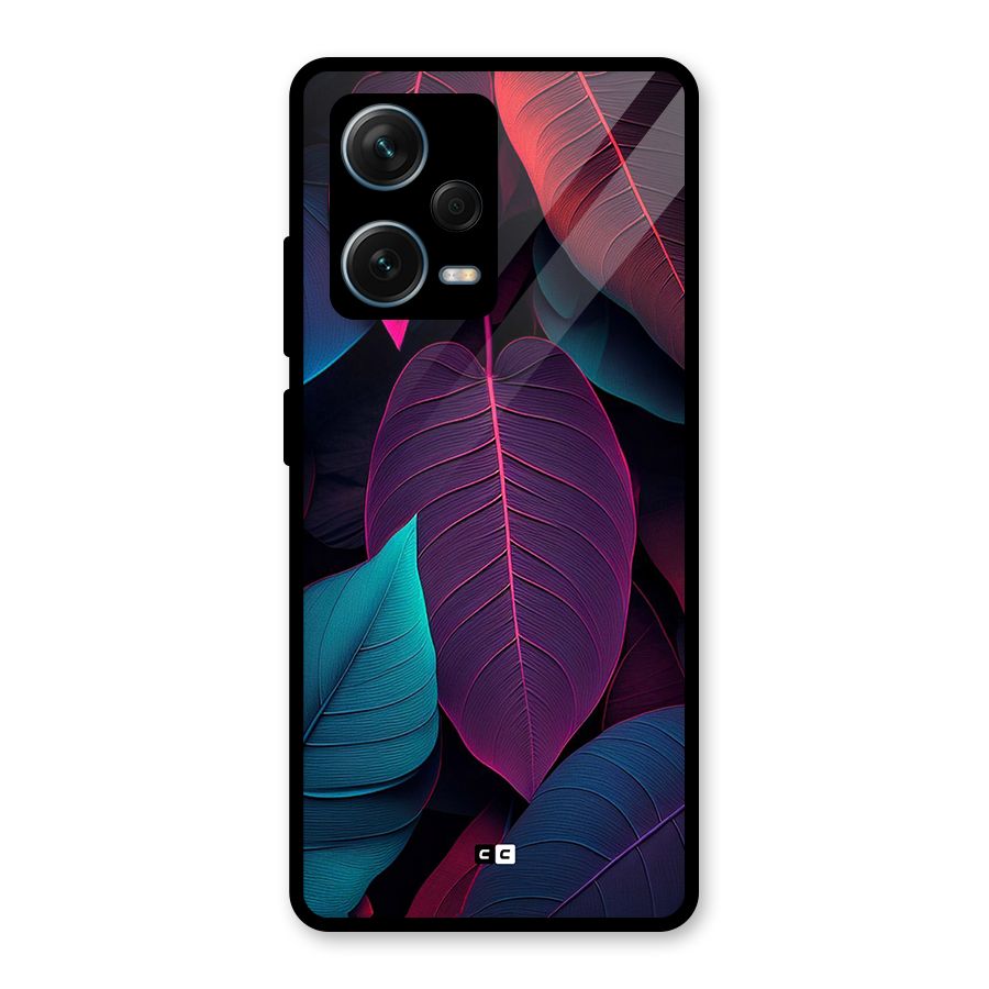 Wow Leaves Glass Back Case for Redmi Note 12 Pro Plus 5G