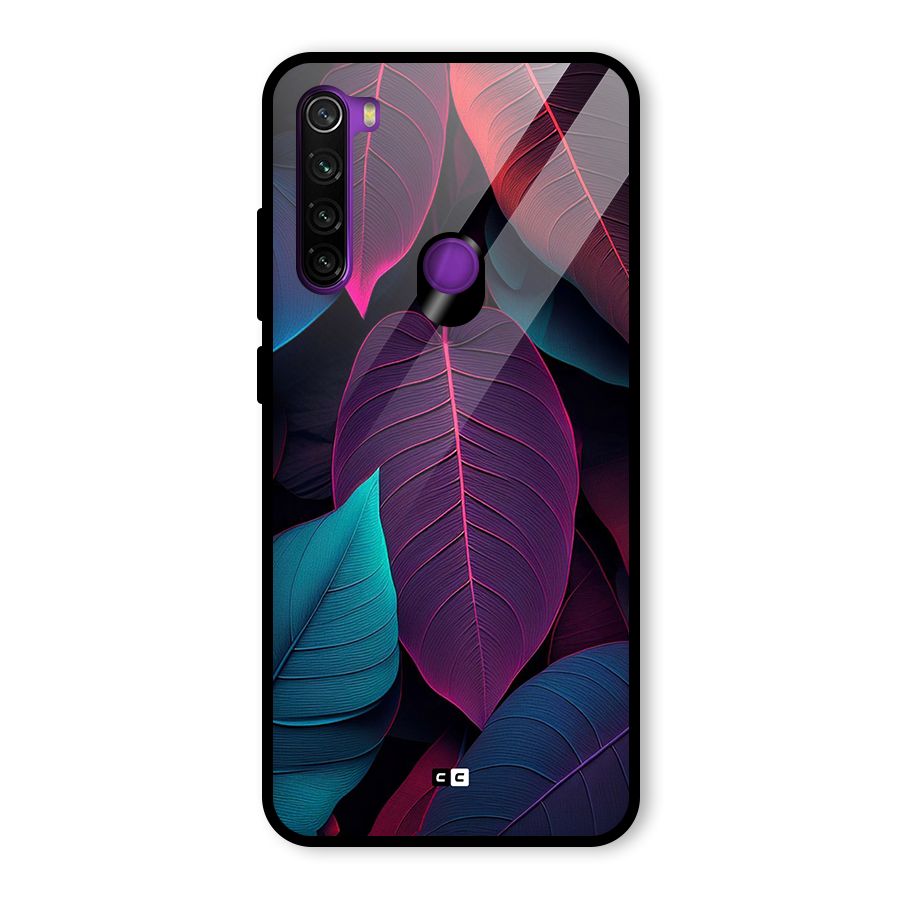 Wow Leaves Glass Back Case for Redmi Note 8