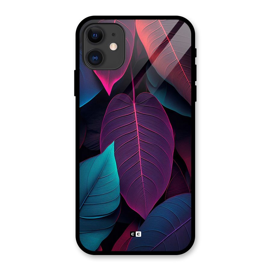 Wow Leaves Glass Back Case for iPhone 11