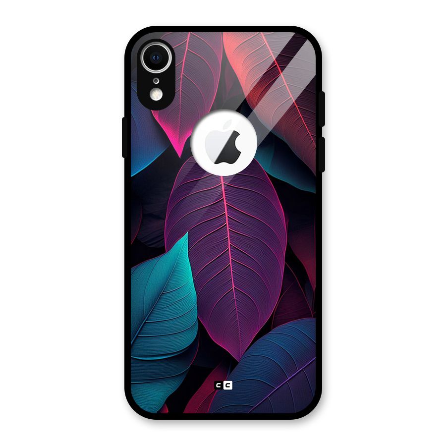 Wow Leaves Glass Back Case for iPhone XR Logo Cut