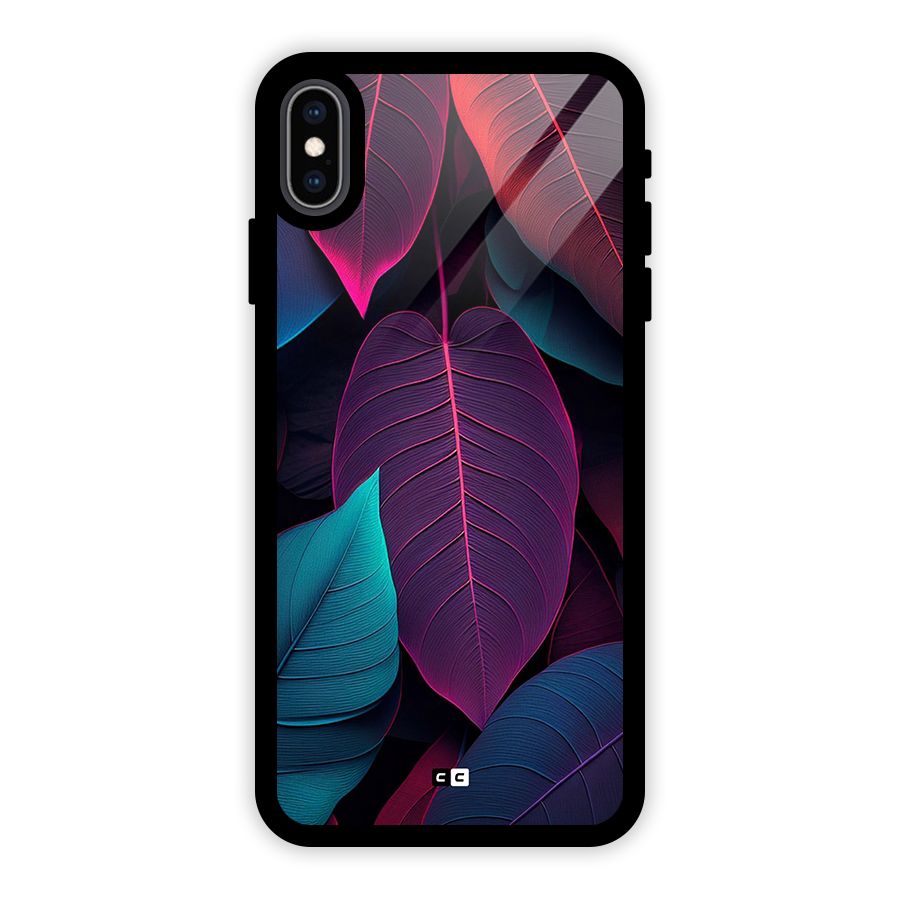 Wow Leaves Glass Back Case for iPhone XS Max