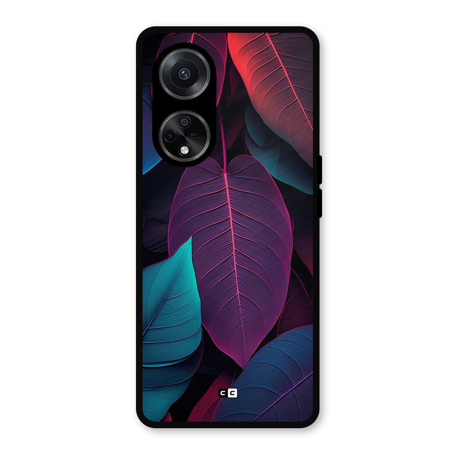 Wow Leaves Metal Back Case for Oppo F23