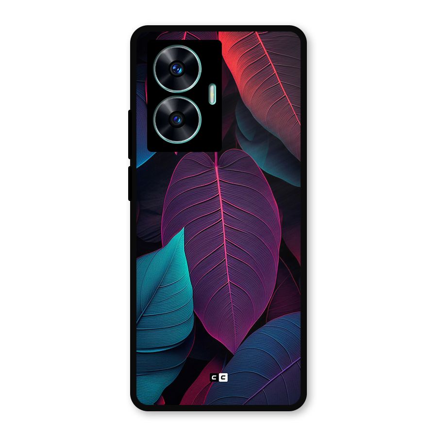 Wow Leaves Metal Back Case for Realme Narzo N55