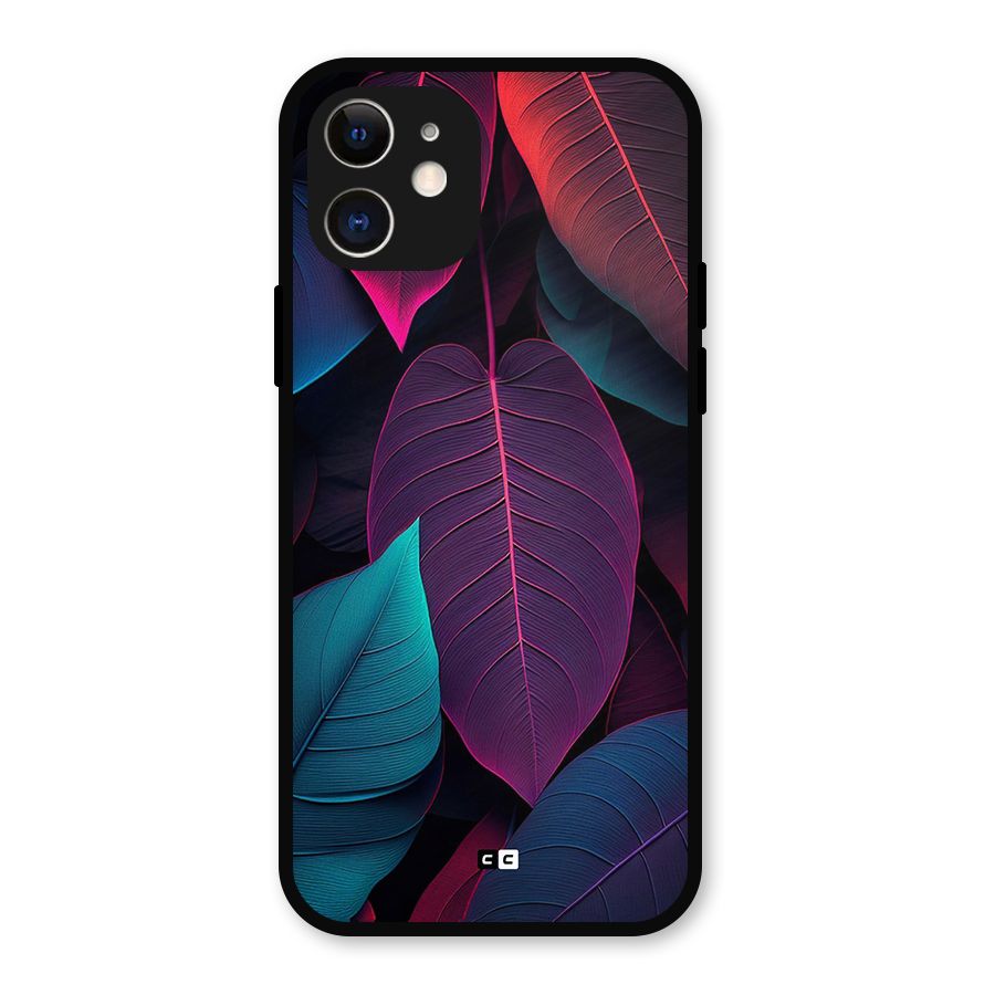 Wow Leaves Metal Back Case for iPhone 12