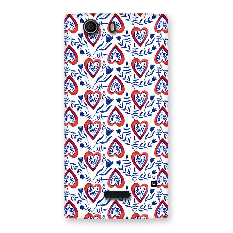 Wrapping Hearts Pattern Back Case for Canvas Nitro 2 E311